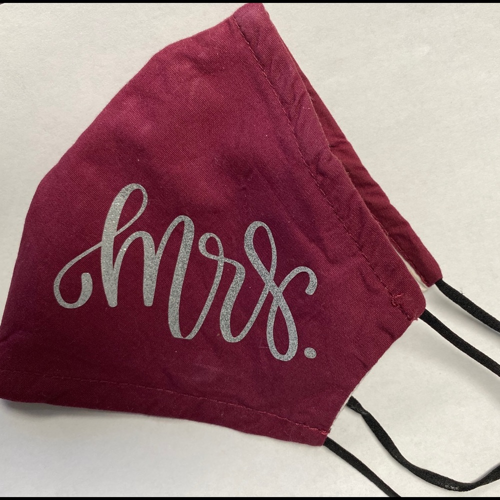 Bride Groom Personalized FaceMask